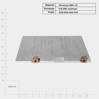 Copper Pipe Aluminium Liquid Cooler Heat Sink Water Cooling Block Heatsink For Inverter