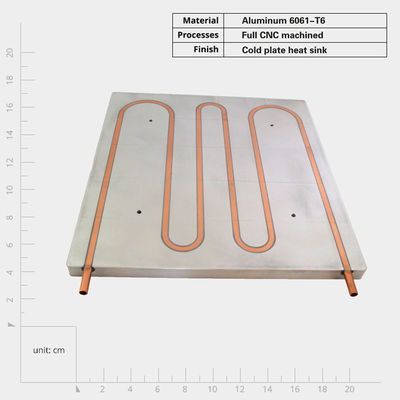 Screw Mounted Aluminum Cold Plate Heat Sink for Optimized Heat Transfer