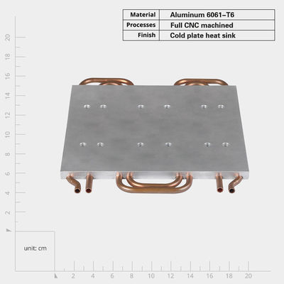 Screw Mounted Aluminum Liquid Cooling Cold Plate Heat Sink For Extreme Temperature Control