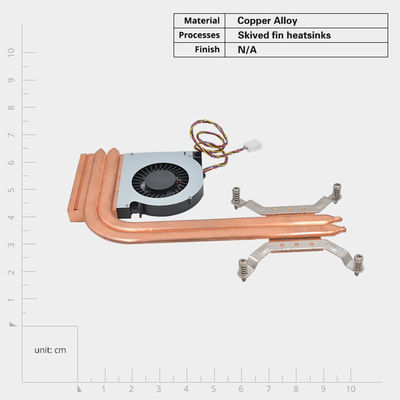 Customized Pure Copper Heat Exchanger Fin Tube Heat Sink for Cooling Applications