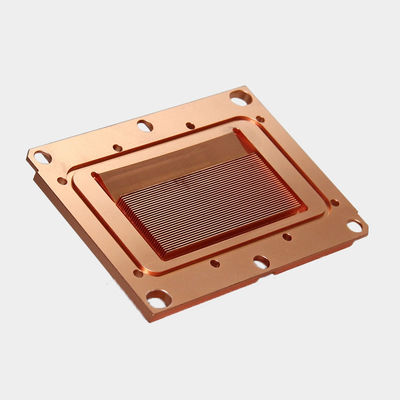 High Density Copper Skiving Fin Heat Sink Liquid Cooling Block CNC Machining CPU Cooler Heatsink