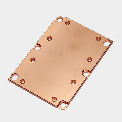 High Density Copper Skiving Fin Heat Sink Liquid Cooling Block CNC Machining CPU Cooler Heatsink