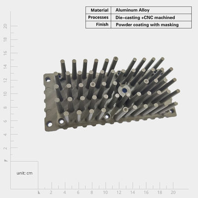 Custom Die Casting LED Street Lamp Heatsink Aluminum Pin Heat Sink for Electronic Devices