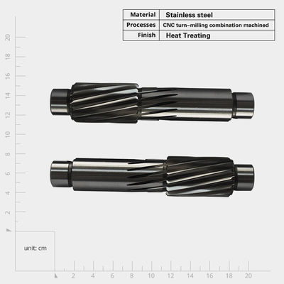 Customized Transmission Custom Drive Forging Large Module Big Double Pinion Helical Gear Shaft