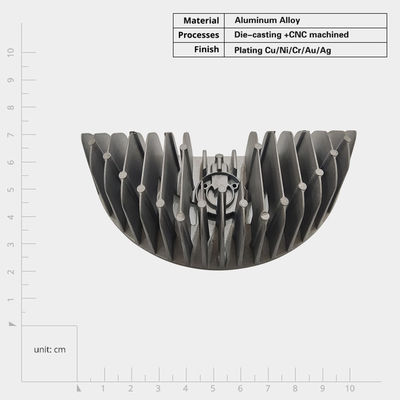 Corrosion Resistant Die Cast Heat Sink / Cast Aluminum Heat Sink